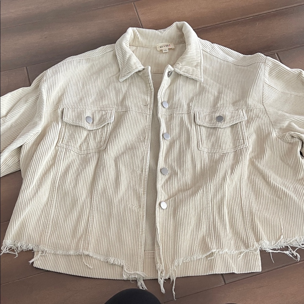 BiBi Cream corduroy Jacket